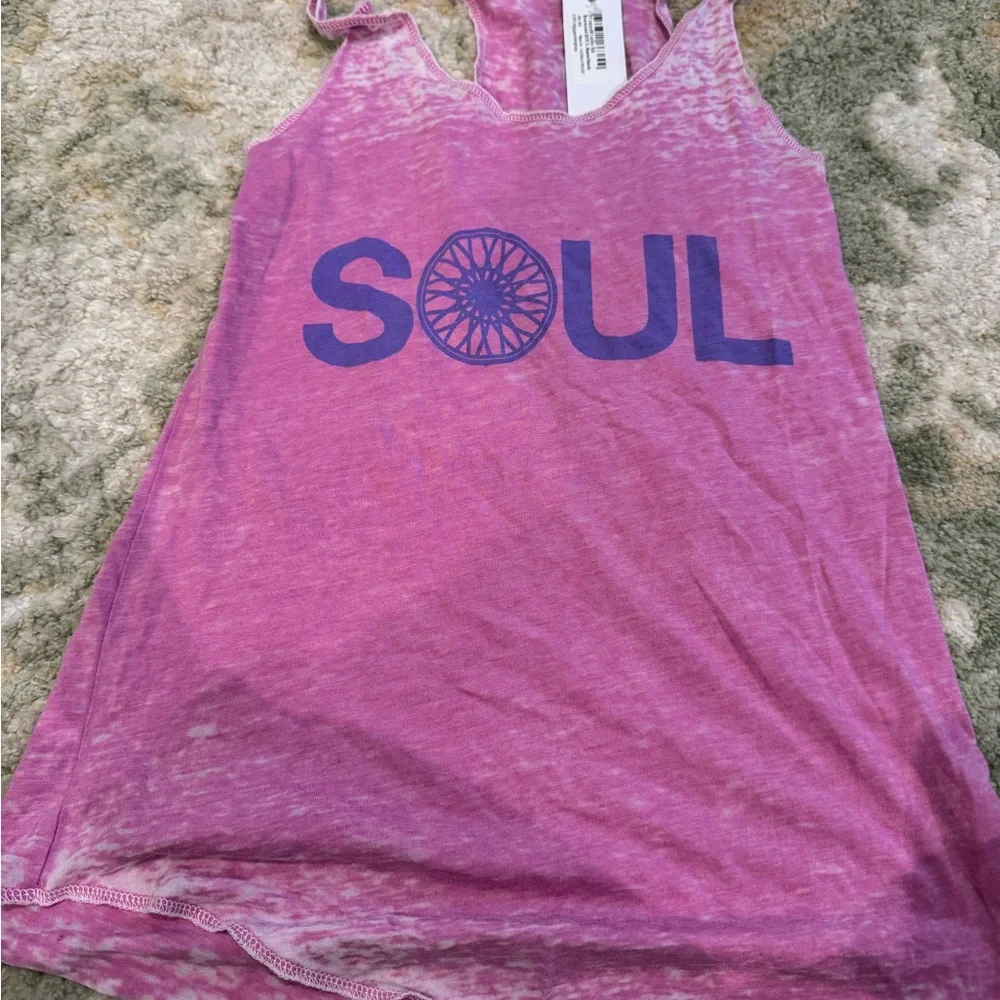 SoulCycle Pink Graphic Tank Top - Picture 1 of 3